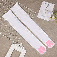 Cat paw stockings, silk stockings, cute three-dimensional meat pads, pantyhose, big boss, 3d black silk girl, cat feet, cat girl, maid, white silk stockings thumbnail 2