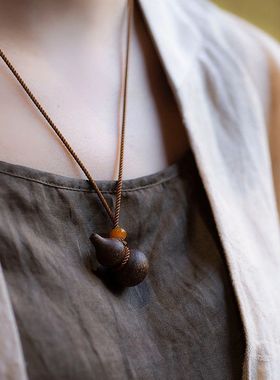 原创高品质天然奇楠沉香葫芦