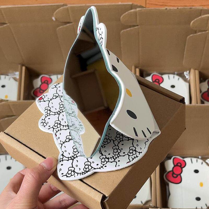 HelloKitty折叠镜可爱桌面异形化妆镜卧室学生宿舍随身便携梳妆镜