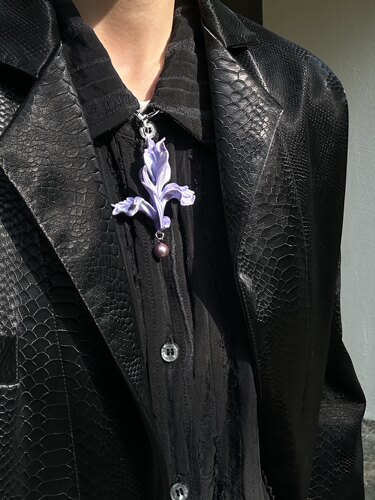 darkcallan原创“鸢尾花”领带or项链