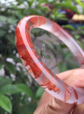 天然四川凉山南红玛瑙手镯