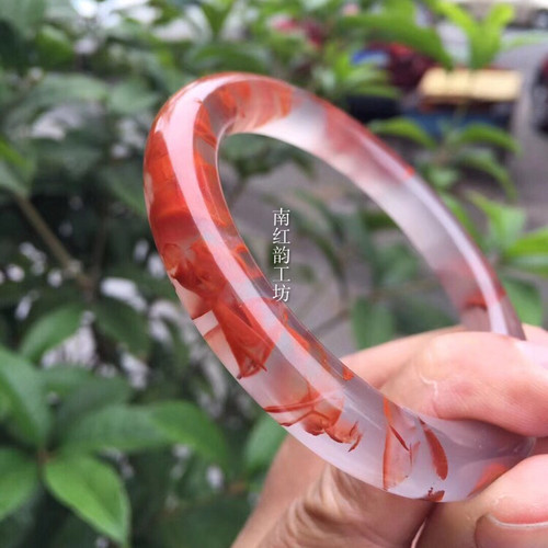 天然四川凉山南红玛瑙手镯