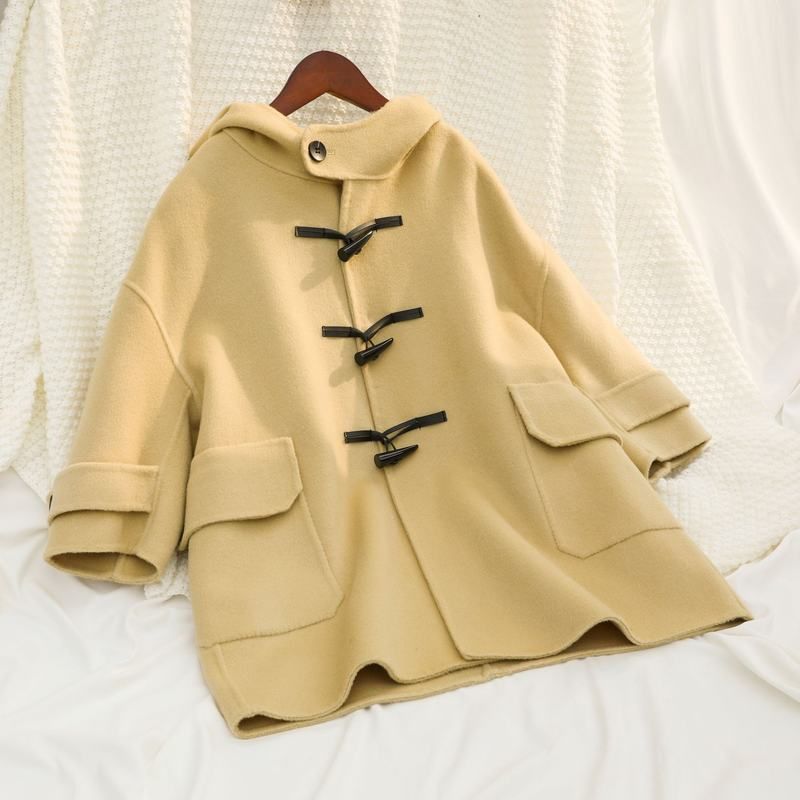 2025新款羊毛双面羊绒大衣男童