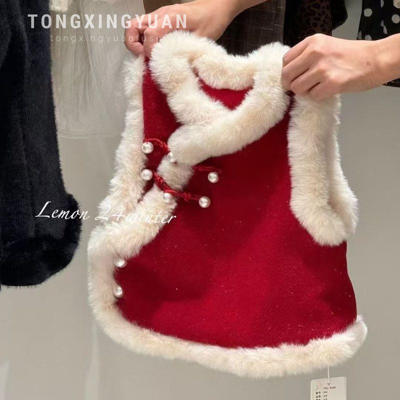 童星圆跨境安可拉红新中式古风