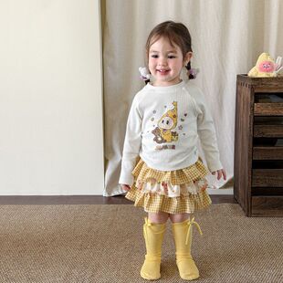 （3.8新款上新）童装女童春装套装2026新款儿童衣服宝宝t恤包屁裙