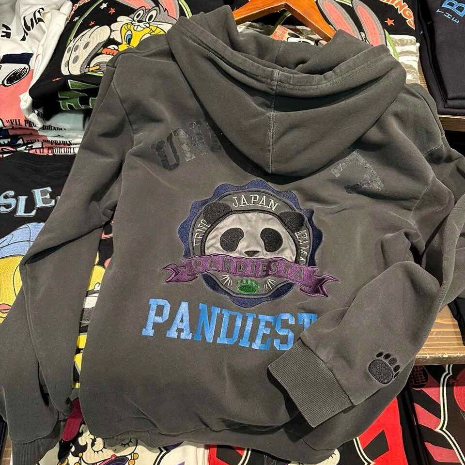 日本AUTHENTIC CUBE SUGAR熊猫刺绣卫衣爆款