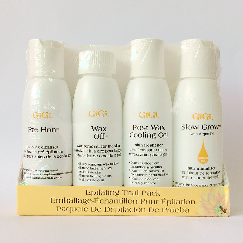 美国GiGi Epilating Trial Pack 脱毛蜜蜡上蜡前后护理套装