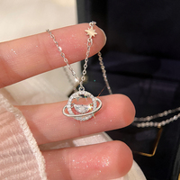 999純銀項鏈女ins風輕奢鎖骨鏈