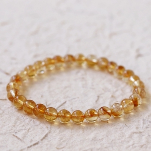 天然黄水晶金字塔手链男日安然黄塔晶手串女生高级感巴西招财百搭