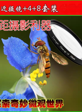 天涯close-up +4/+8近摄镜微距镜37/40.5/46/49/52/58/67/72/77mm