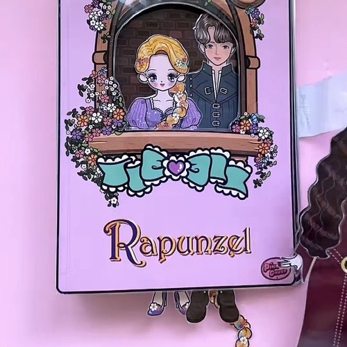 免裁剪长发公主女孩安静书diy手工自制材料包桌游益智解压玩具书