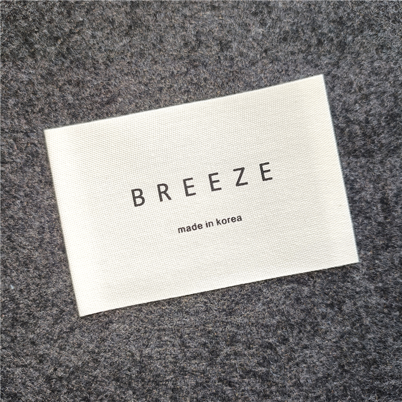 korea布标大衣外套领标韩标标签