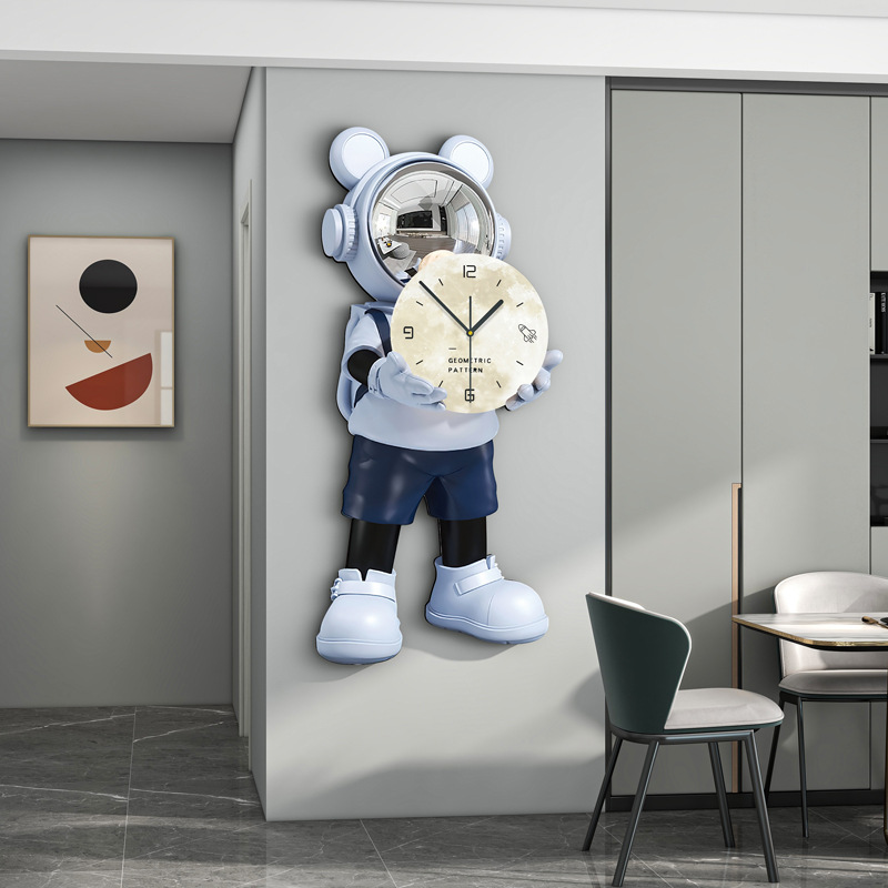 久久达简约现代客厅餐厅钟表挂钟