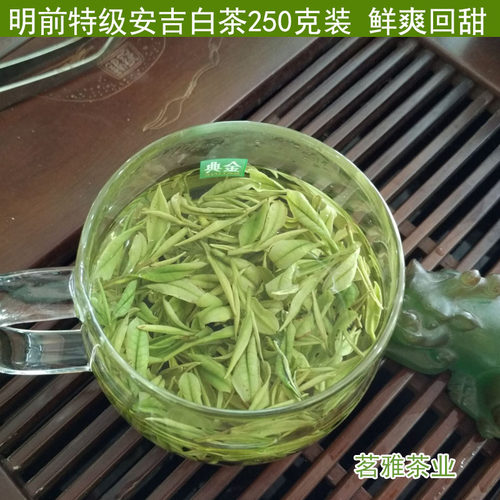 安吉白茶 2026年新茶叶 茗雅明前特级250g 春茶 高山珍稀绿茶散装 - 封面