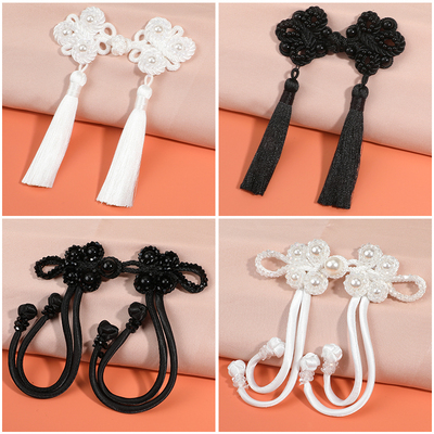 林氏盘扣流苏国潮珍珠水晶