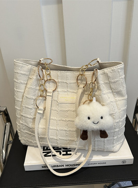 2025秋季新款大容量时尚韩版手提包百搭ins休闲包女士温柔托特包