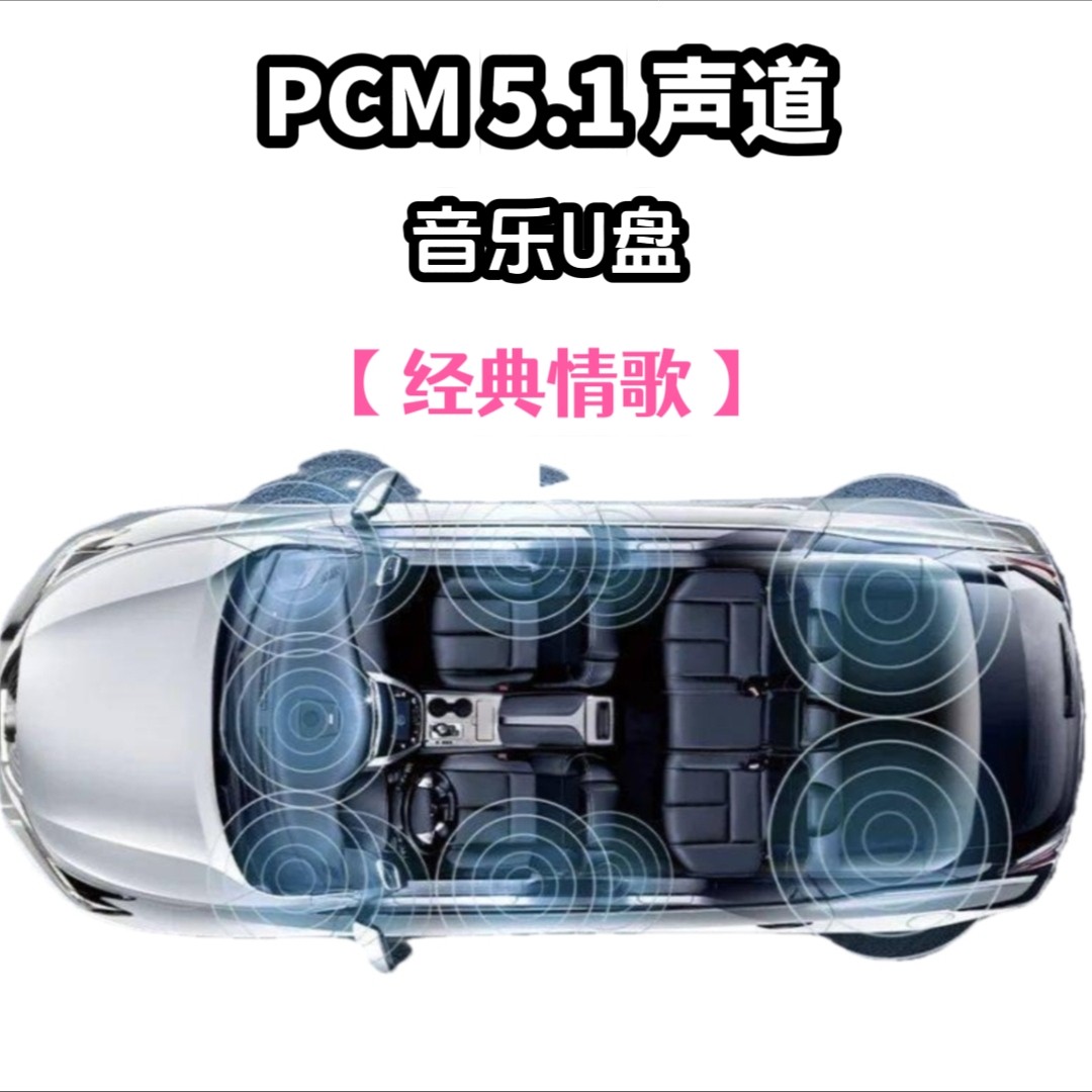 pcm5.1wav格式音乐u盘经典情歌dts音效独立分轨环绕车用车载解码
