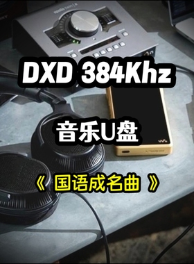 DXD384Khz数字音乐u盘经典国语成名曲立体分轨环绕家用车载解码