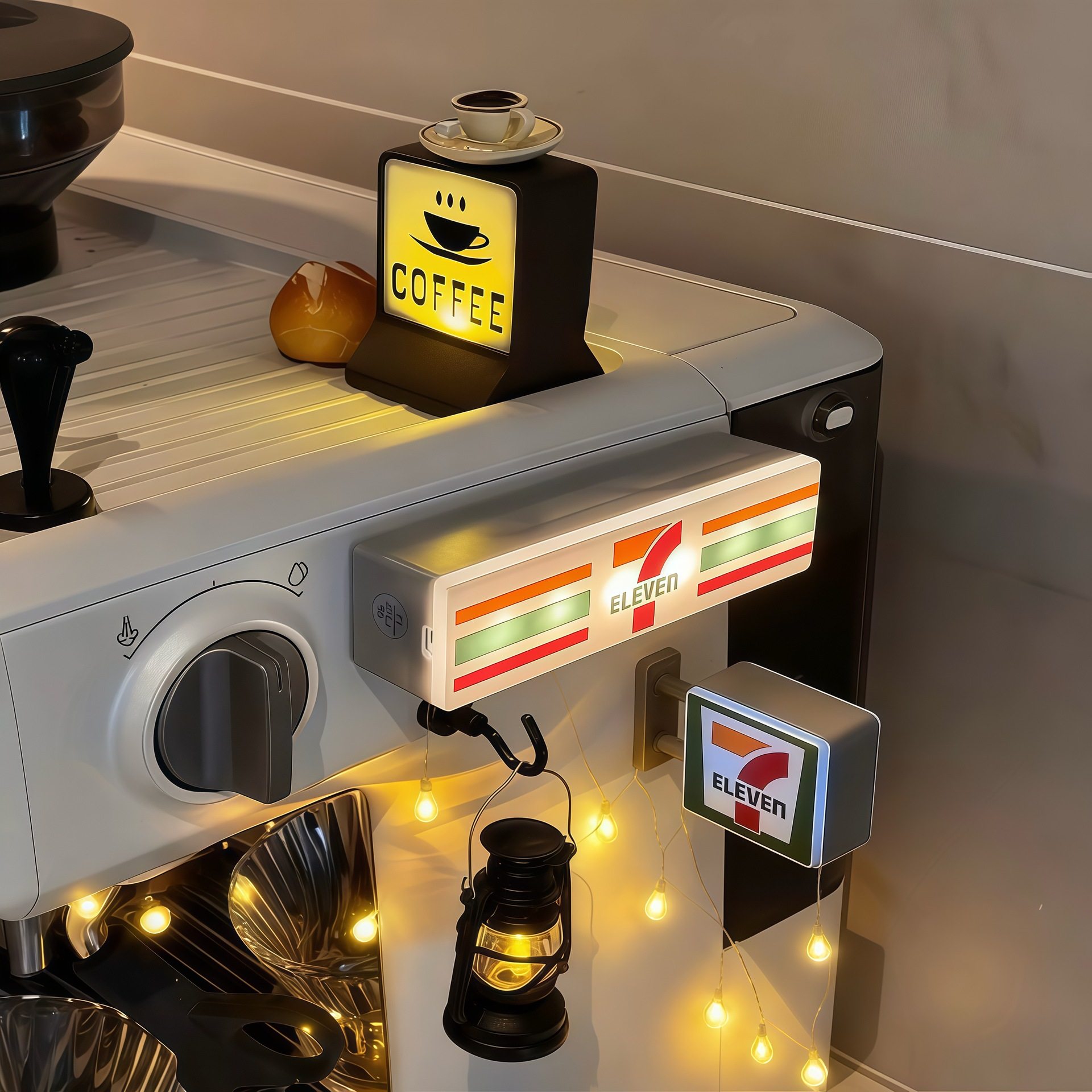 711磁性便利店灯箱冰箱贴创意展示牌罗森全家迷你玩具摆件,家居饰品,冰箱贴,淘宝优惠券,粉丝福利购,淘宝优惠卷