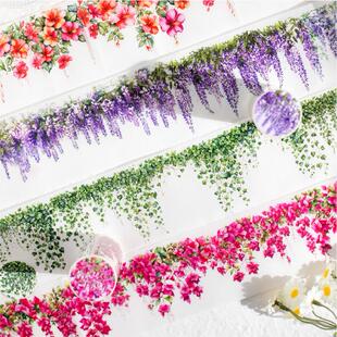 藤蔓预言和纸胶带造景手账diy拼贴ins风复古植物爬藤装饰贴纸自粘