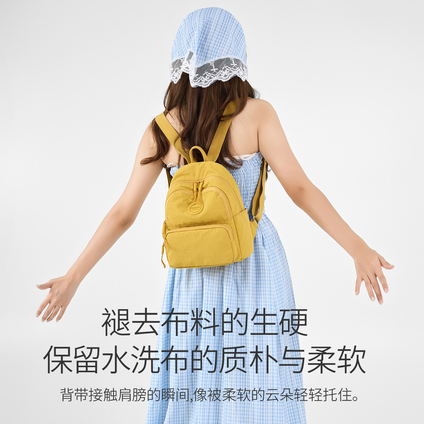 新款时尚休闲双肩包女大容量旅行背包轻便防水尼龙布包学生书包,箱包皮具/热销女包/男包,双肩背包,淘宝优惠券,粉丝福利购,淘宝优惠卷