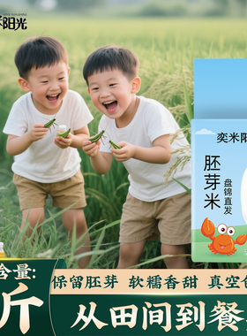 胚芽米5斤东北大米真空包装2.5kg颗粒饱满2024当季新米全家心享