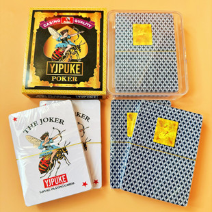 YJPK填大坑塑料扑克1条12盒24副 东北踢坑填坑吹牛28张磨砂布纹