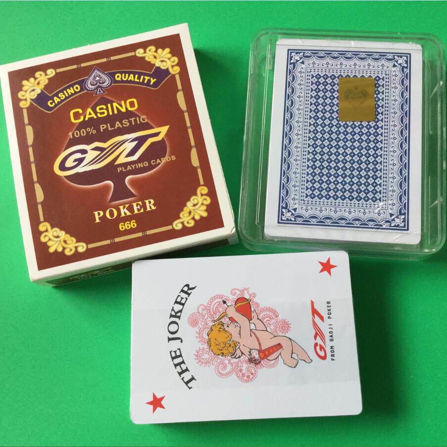 gyt填坑塑料扑克牌 东北天使填大坑斗鸡帕斯9-王一盒两付双面磨砂