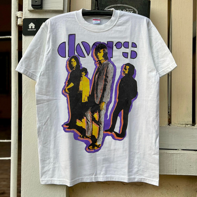 The Doors大门乐队美式复古摇滚波普风怀旧时尚潮牌纯棉短袖T恤