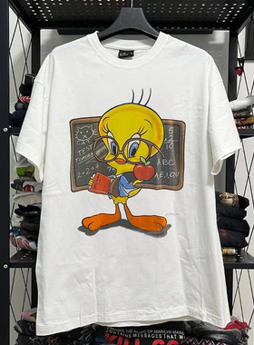weety Bird乐一通插画小众设计感美式复古Cityboy潮牌质感短袖T恤