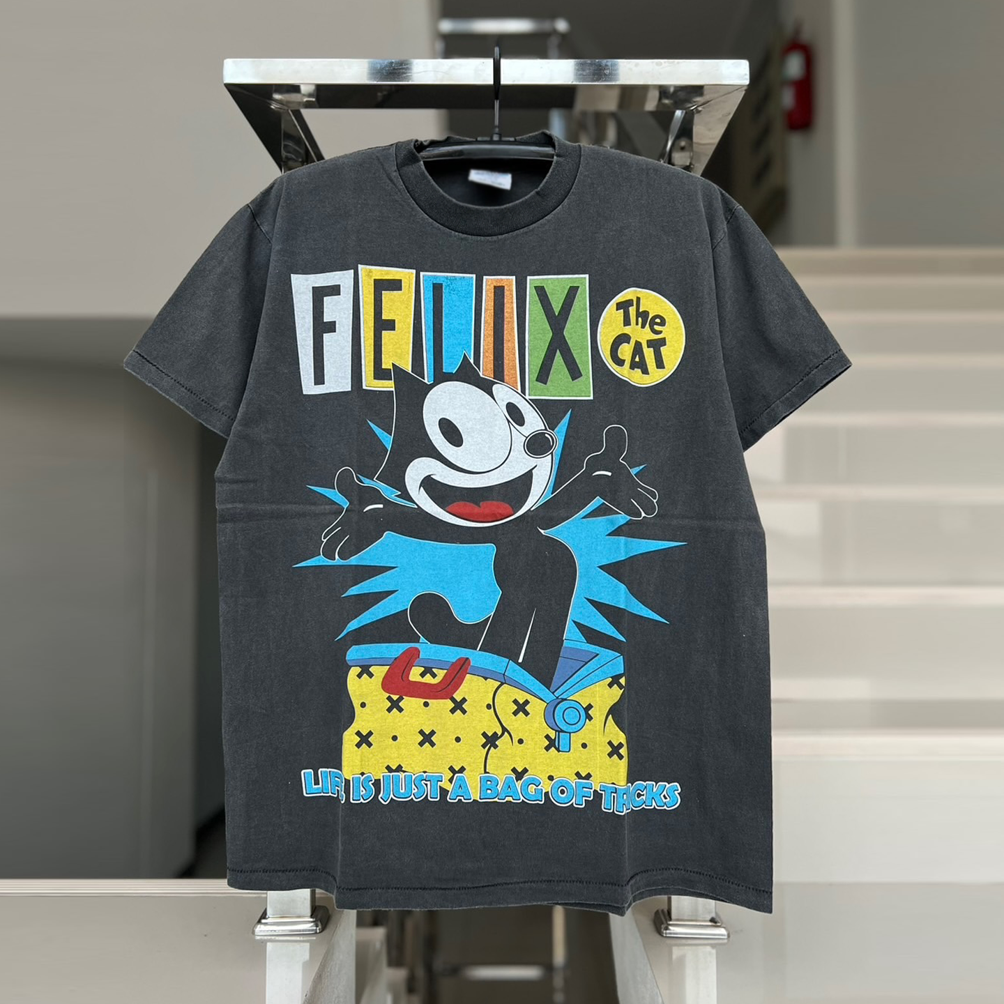 Felix the Cat菲利克斯猫街头潮流vintage古着波普艺术短袖T恤潮