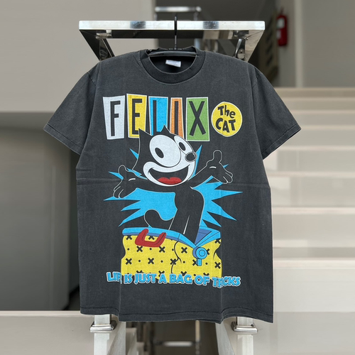 Felix the Cat菲利克斯猫街头潮流vintage古着波普艺术短袖T恤潮