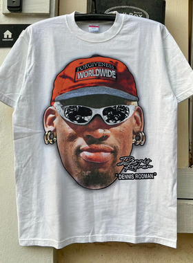 Dennis Rodman丹尼斯罗德曼街头潮流波普艺术oversize短袖T恤