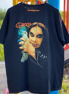 Ozzy Osbourne奥兹乐队朋克风高街FOG纯棉短袖男女hiphop嘻哈T恤