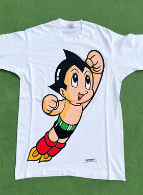 Astro Boy铁臂阿童木美式复古卡通短袖T恤Cityboy波普艺术潮牌tee