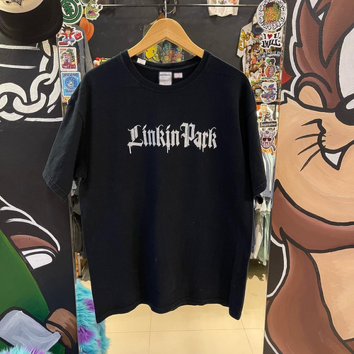Linkin Park乐队美式街头高街风vintage古着创意趣味潮牌短袖T恤