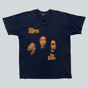 Fugees美国嘻哈三人组美式 T恤 复古vintage街舞嘻哈潮牌短袖