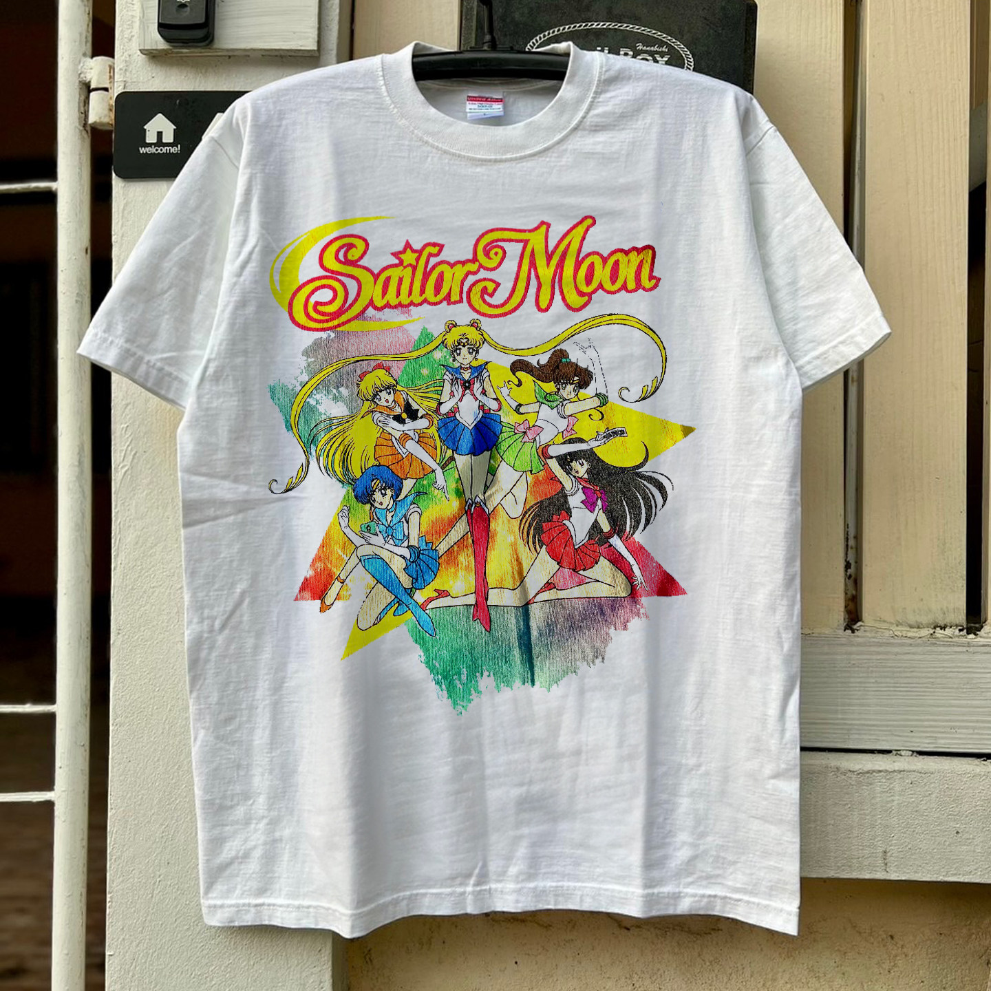 Sailor Moon美少女战士阿美咔叽潮牌短袖T恤vintage古着情侣半袖