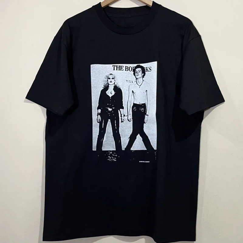 短袖T恤摇滚风男女性手枪乐队