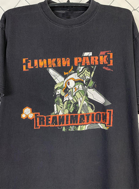 Linkin Park林肯公园乐队vintage复古周边美式潮流短袖男女T恤棉