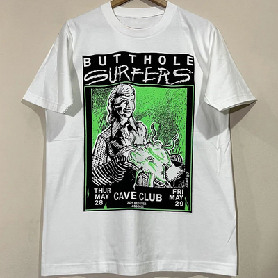 短袖T恤摇滚风男女冲浪者乐队