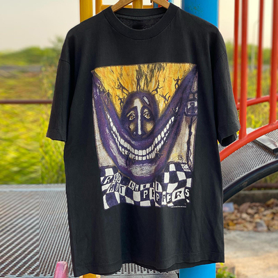 短袖T恤痞帅男女红辣椒乐队