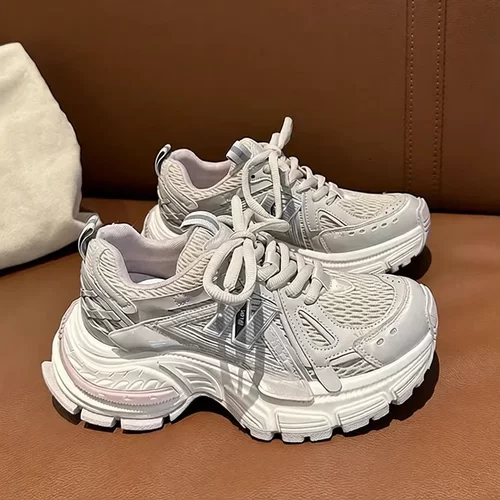 吸膜底老爹鞋子女鞋春夏季新款百搭轻便厚底增高休闲运动单鞋