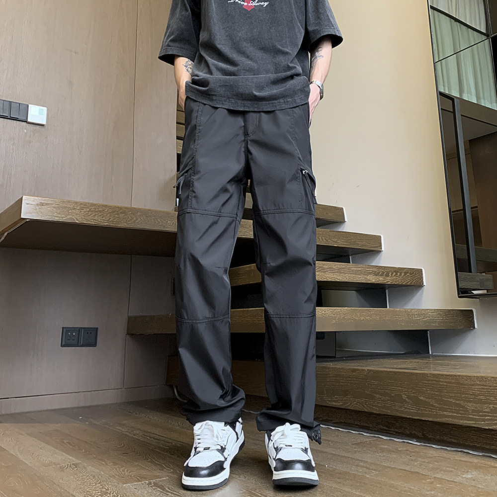 抖音大爆款户外三防软壳冲锋裤男春夏季裤子新款工装裤子港风日系