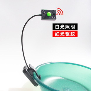 夜钓灯上饵灯感应拉饵盘LED充电饵料灯电池挂饵灯钓鱼灯野钓装备