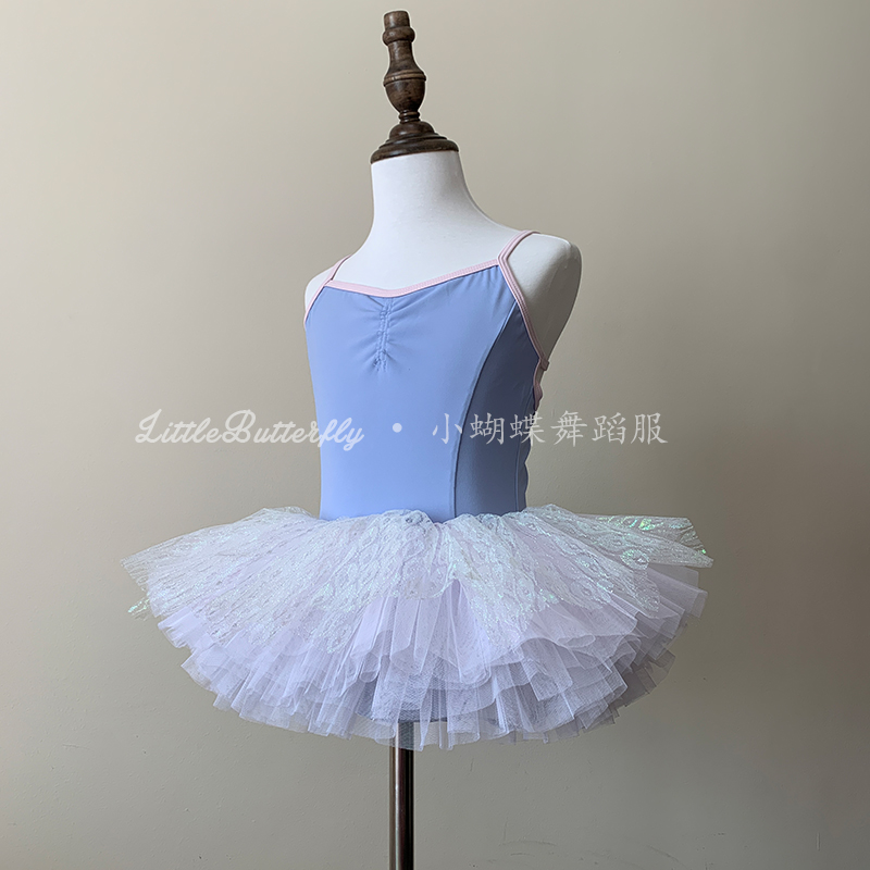 小女孩吊带纱裙形体服定制