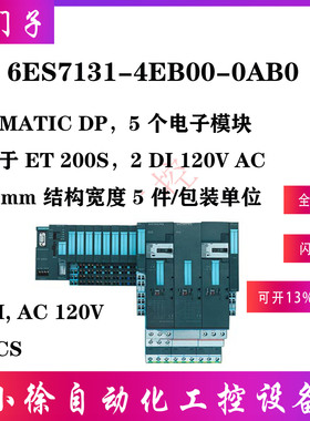 6ES7131-4EB00-0AB0西门子原装正品5个电子模块用于ET 200S 2DIAC
