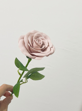 永生玫瑰皂花结婚婚庆装饰客厅餐桌摆放花卉仿真单支玫瑰花束