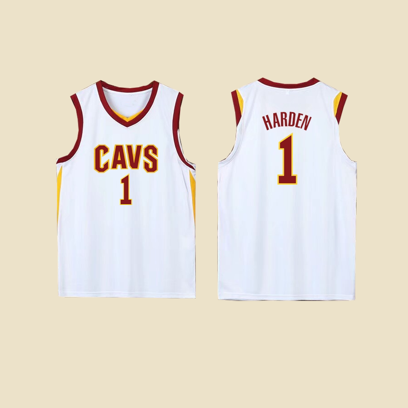 哈登1号骑士队球衣米切尔詹姆斯男女团体比赛篮球服定制印字透气