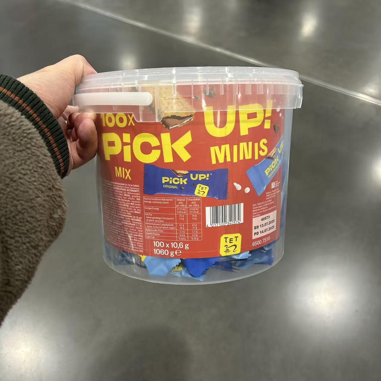 山姆代购百乐顺迷你巧克力夹心饼干德国进口网红休闲零食独立包装